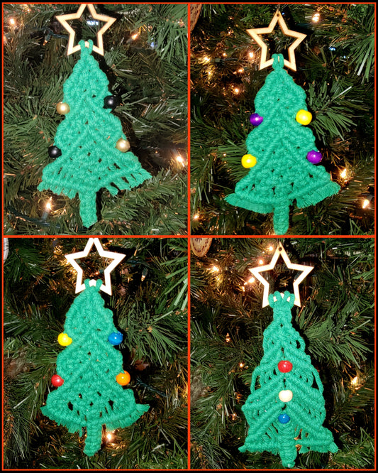 Handmade Macrame Christmas Tree Ornament