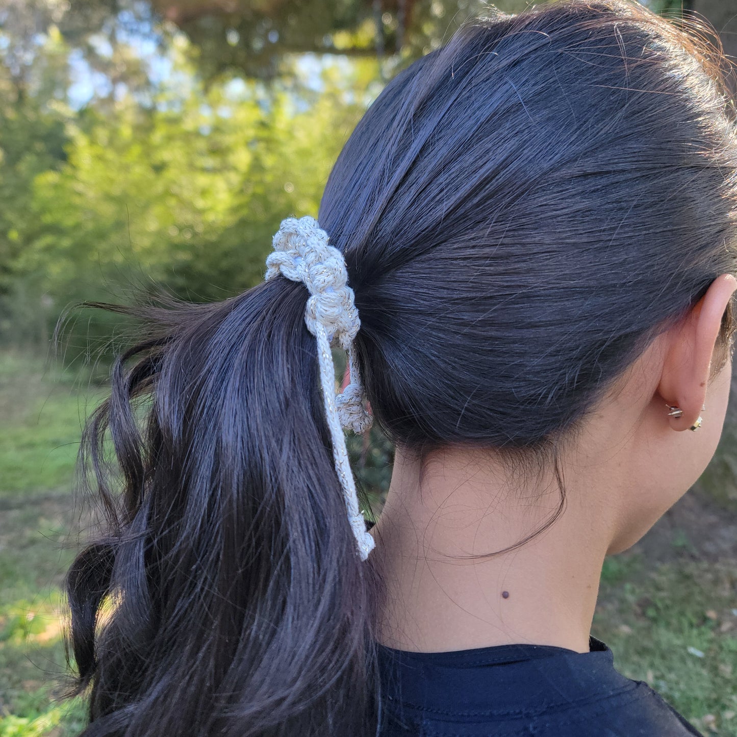 Handmade Macrame Hair Tie