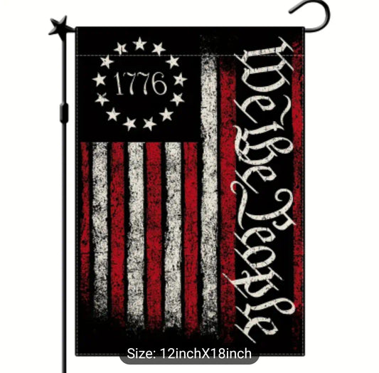 4th of July We The People Garden Flag 12"x18"