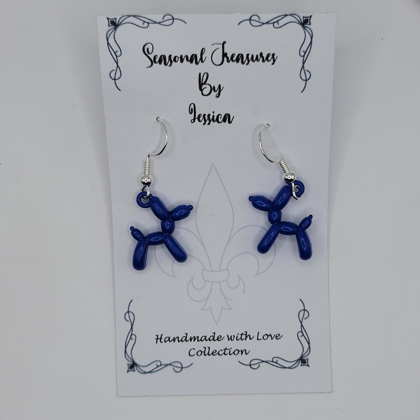 Handmade Balloon Dog Earrings