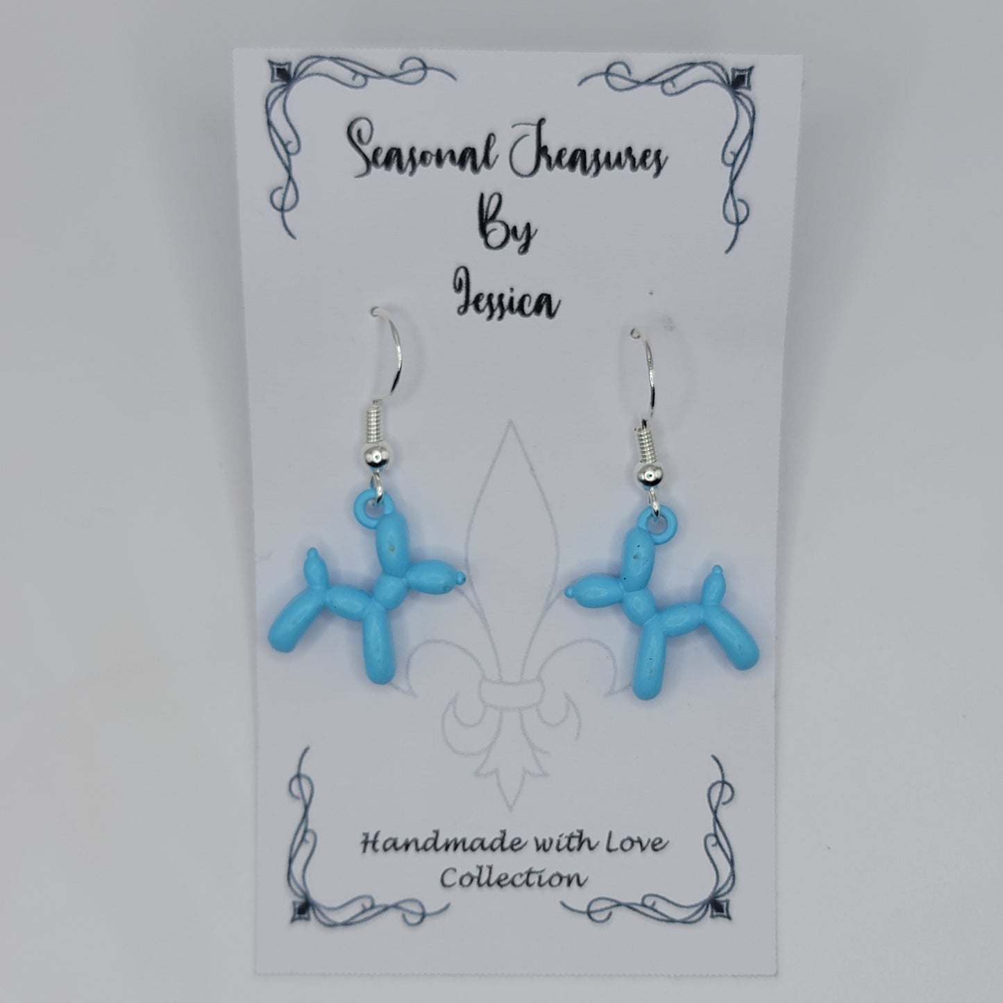 Handmade Balloon Dog Earrings