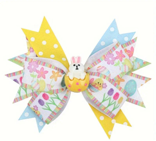 Girls Easter Hair Bow