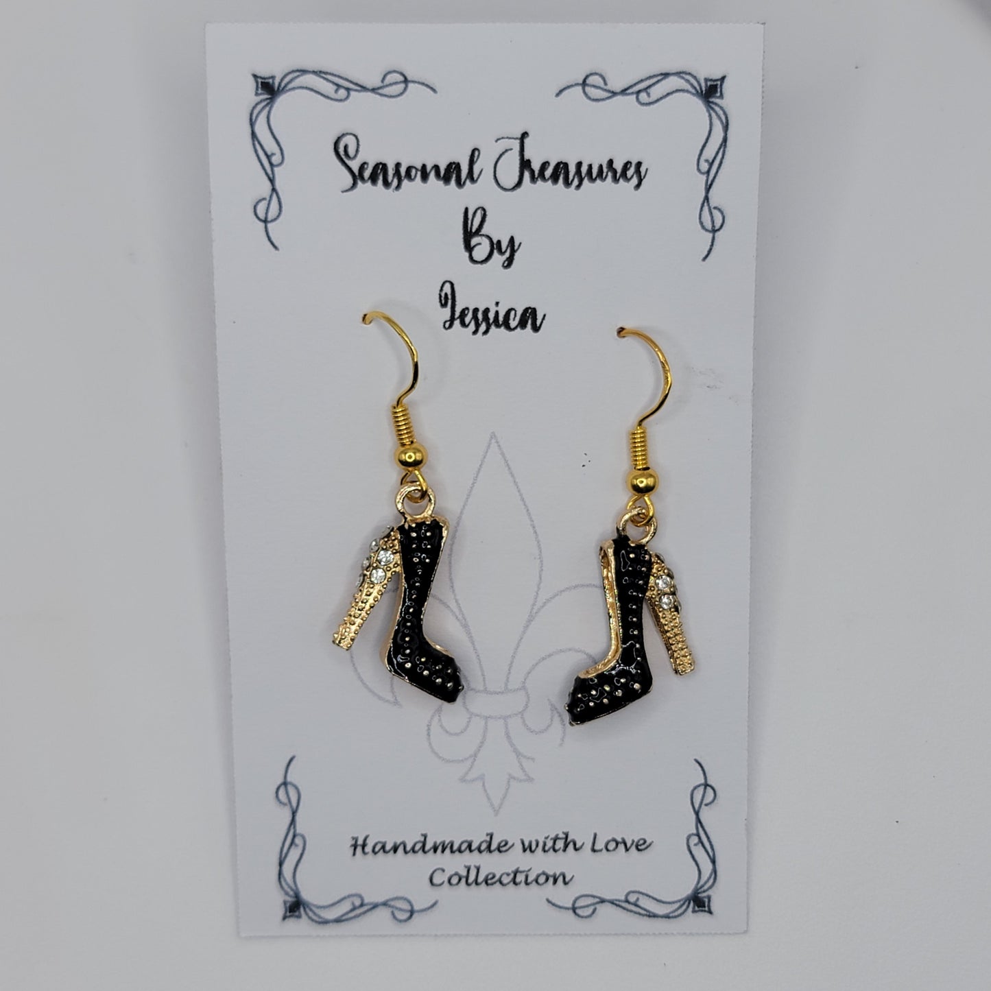 Handmade High Heels in Gold Plated Sterling Silver
