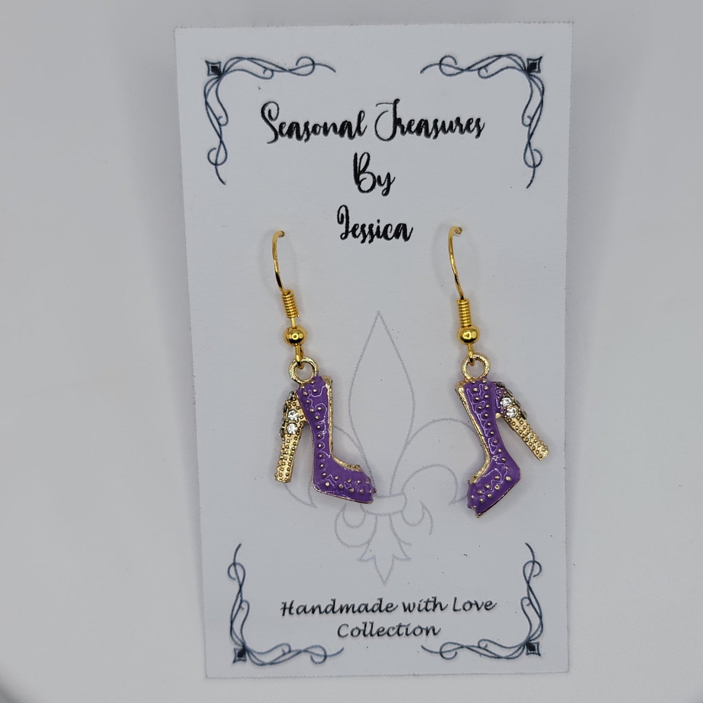 Handmade High Heels in Gold Plated Sterling Silver