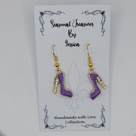 Handmade High Heels in Gold Plated Sterling Silver