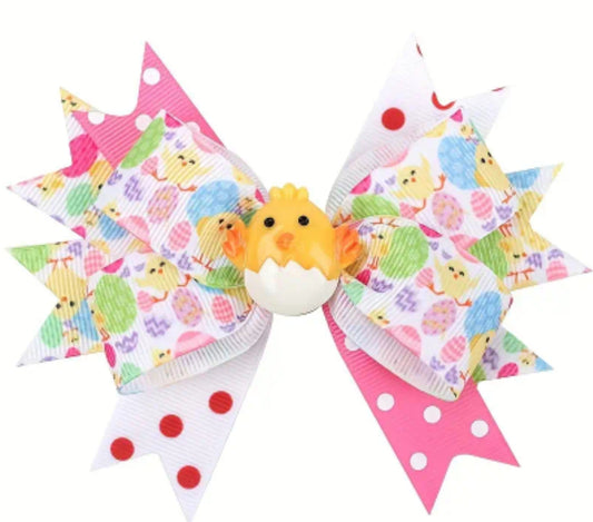 Girls Easter Hair Bow