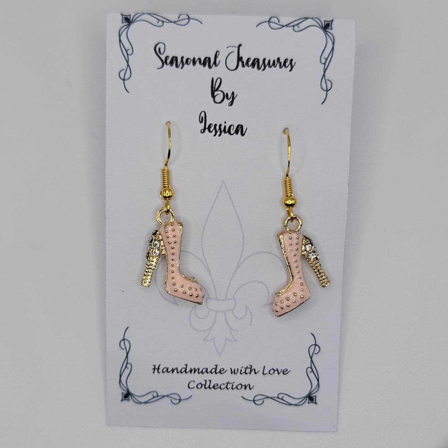 Handmade High Heels in Gold Plated Sterling Silver